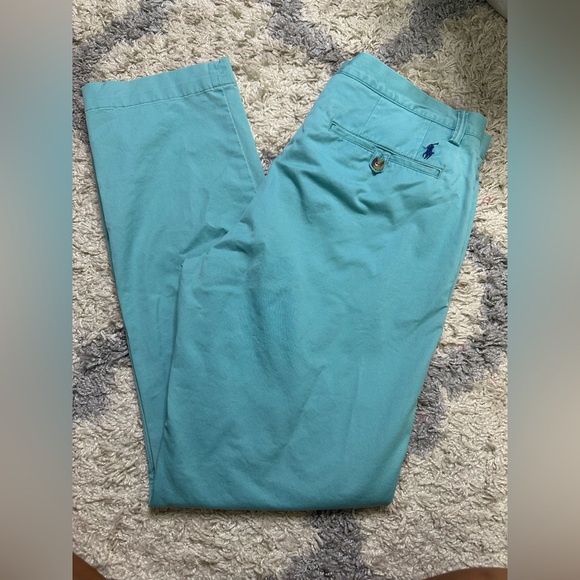 Polo by Ralph Lauren Men's Aqua Chino Pants - Picture 1 of 5